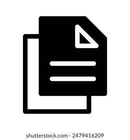 Document Icon Vector Symbol Design Illustration