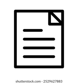 Document Icon Vector Symbol Design Illustration