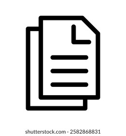 Document Icon Vector Symbol Design Illustration