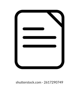 Document Icon Vector Symbol Design Illustration