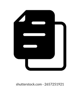 Entwurfsgrafik für das Vektorsymbol eines Dokuments