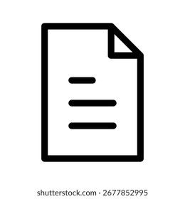Document Icon Vector Symbol Design Illustration
