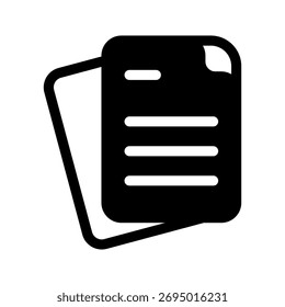 Document Icon Vector Symbol Design Illustration