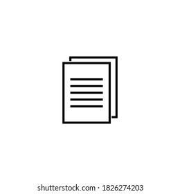 ilustración de símbolo vectorial de icono de documento