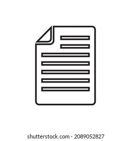 Document icon vector symbol illustration