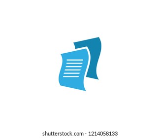 Document icon vector template