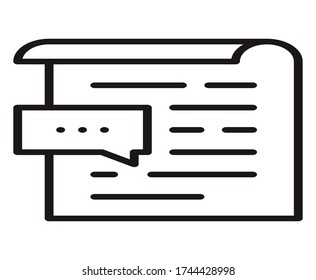 document icon vector for web and app