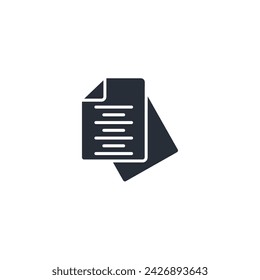 Document icon. vector.Editable stroke.linear style sign for use web design,logo.Symbol illustration.