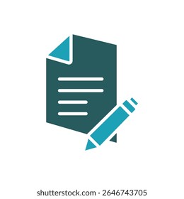 document icon. vector.Editable stroke.linear style sign for use web design,logo.Symbol illustration.