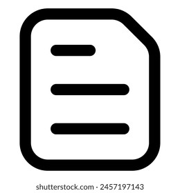 Dokumentensymbol für Web, App, Infografik usw.