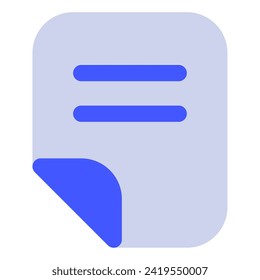 Document Icon for web, app, uiux, infographic, etc