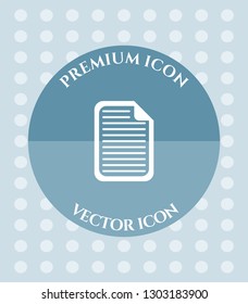 Document Icon for Web, Applications, Software & Graphic Designs.