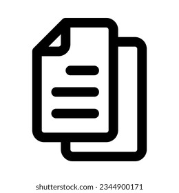 document icon for your website, mobile, presentation, and logo design.