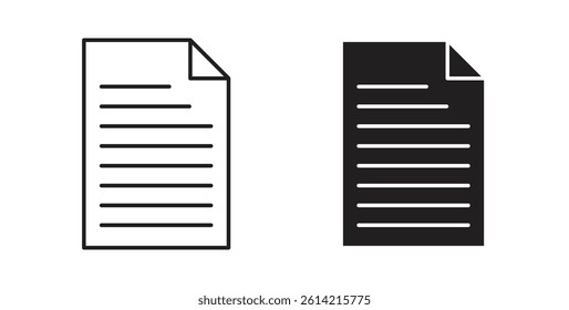 Document icons in black fill and line style