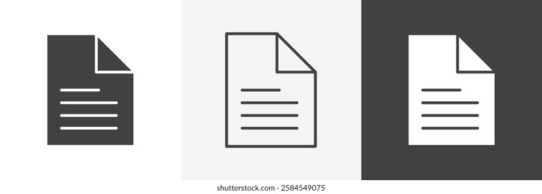 Document icons graphics pack vectors.