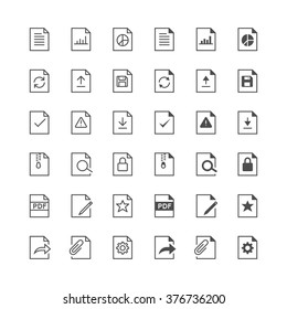 Document icons, included normal and enable state.
