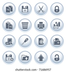 Document icons on buttons, set 1