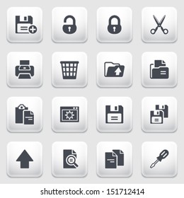 Document icons on gray background.