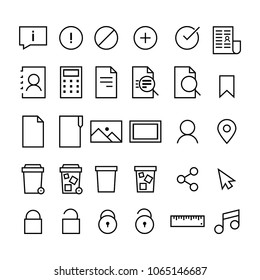 document icons set