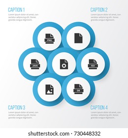 Document Icons Set. Collection Of Page, Programming Language, Backup And Other Elements. Also Includes Symbols Such As Backup, Database, Iso.