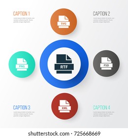 Document Icons Set. Collection Of Document, Png, Svg And Other Elements. Also Includes Symbols Such As Directory, Document, Xml.