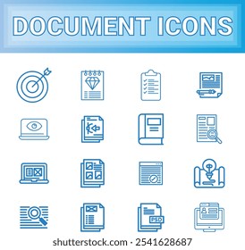 Ícones de Documento definidos para ícones de Gerenciamento de Arquivos