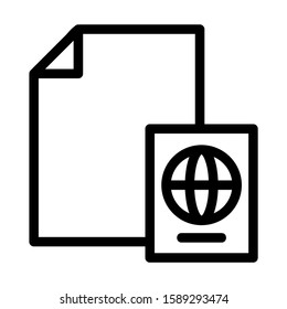 document icons, such as files, checkmark, find, search, paper. Document icon isolated 