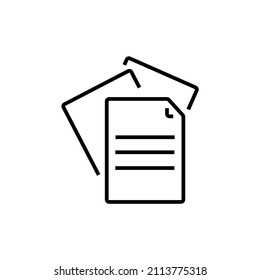 Document  icons  symbol vector elements for infographic web
