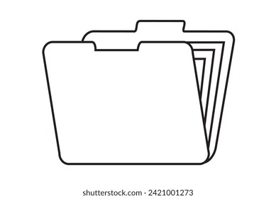 Document Icons or symbols. Computer icons, digital symbols, digital vector icons. 