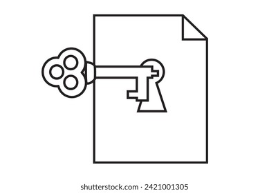Document Icons or symbols. Computer icons, digital symbols, digital vector icons. 