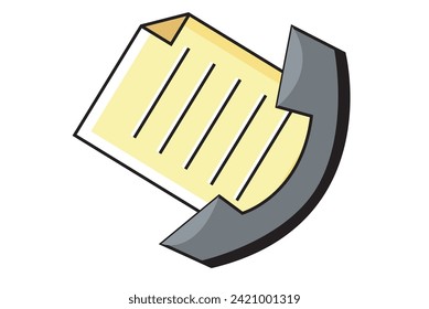 Iconos de documento o símbolos. Iconos informáticos, símbolos digitales, iconos vectoriales digitales. 