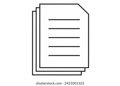 Iconos de documento o símbolos. Iconos informáticos, símbolos digitales, iconos vectoriales digitales. 