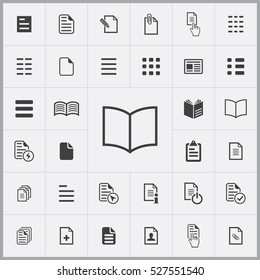 document icons universal set for web and mobile