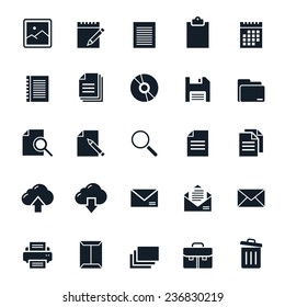 Document icons Vector illustration