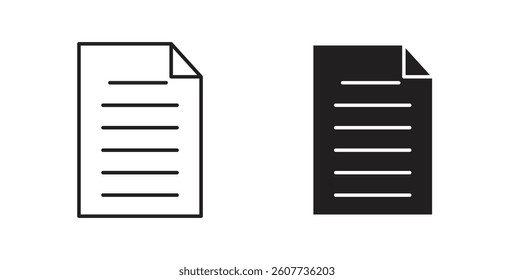 Document icons vectors graphic designs