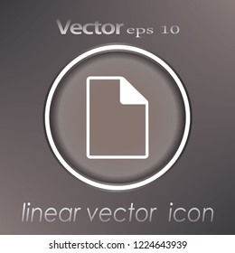 document icon.symbol for your web site design, logo, app, UI. Vector illustration, EPS10.