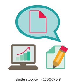 document icon.symbol for your web site design, logo, app, UI. Vector illustration, EPS10.