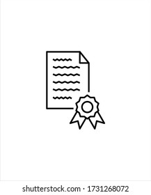 document icon,vector best line icon.
