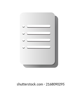 Document icon,vector graphic of document,file,data,and archive symbol. Use for web,mobile and app development design element concept.