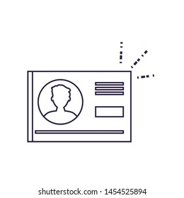 document id paper isolated icon