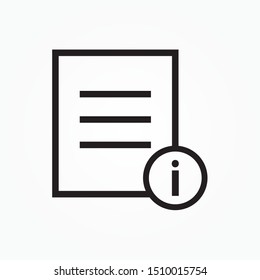 document info information icon design vector illustration
