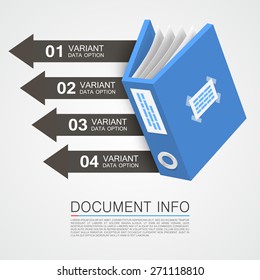 Document info mark. Vector Illustration