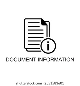 document information icon , data icon