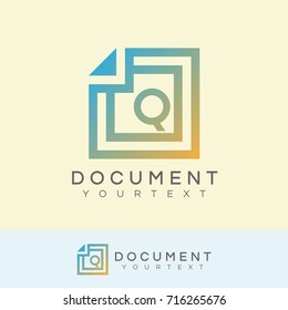 document initial Letter Q Logo design