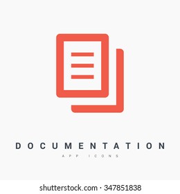 Document isolated minimal single flat linear icon for application and info-graphic. Paper line vector icon for websites and mobile minimalistic flat design. Modern trend concept design style