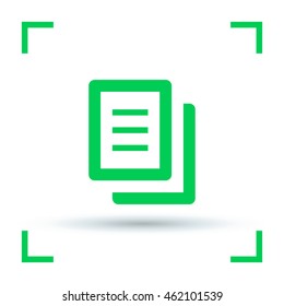 Document isolated minimal single flat linear icon for application and info-graphic. Paper line vector icon for websites and mobile minimalistic flat design.