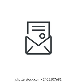 Document justice law legal letter icon, vector illustration