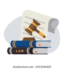 Document law firm illustration design