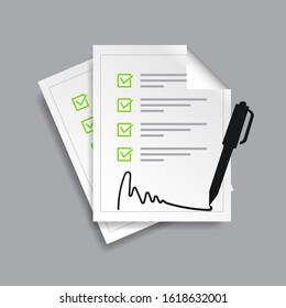 Document legality icon on a white background. vector illustration element.