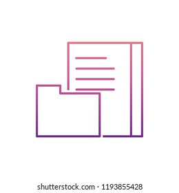 document library icon in nolan style. One of Web collection icon can be used for UI, UX